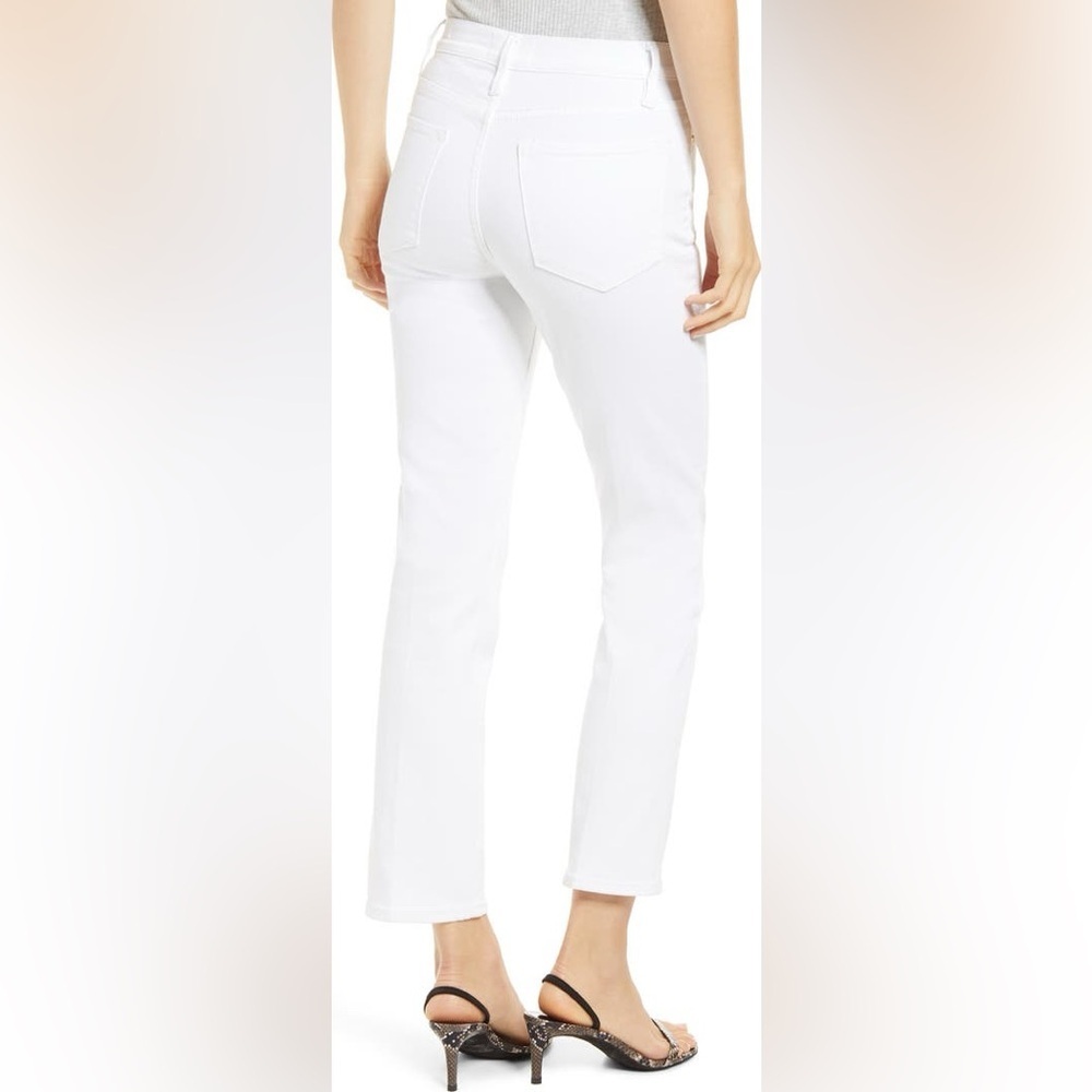 FRAME Le High Straight Jeans in Blanc White Size 27 or 4 - Picture 2 of 6